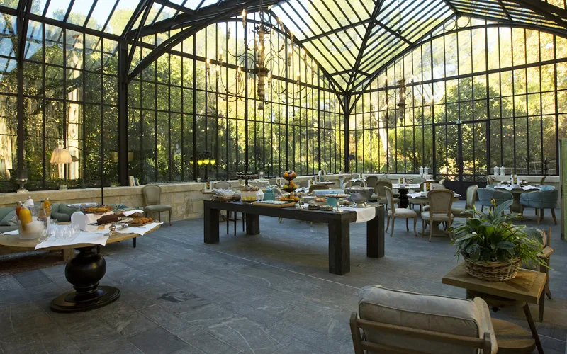 Domaine de Manville 5* - wintertuin met glazen dak